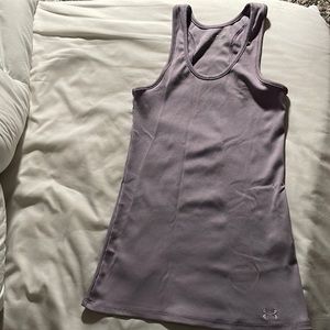 light purple women’s S under armour razor back tank-top, tight fit